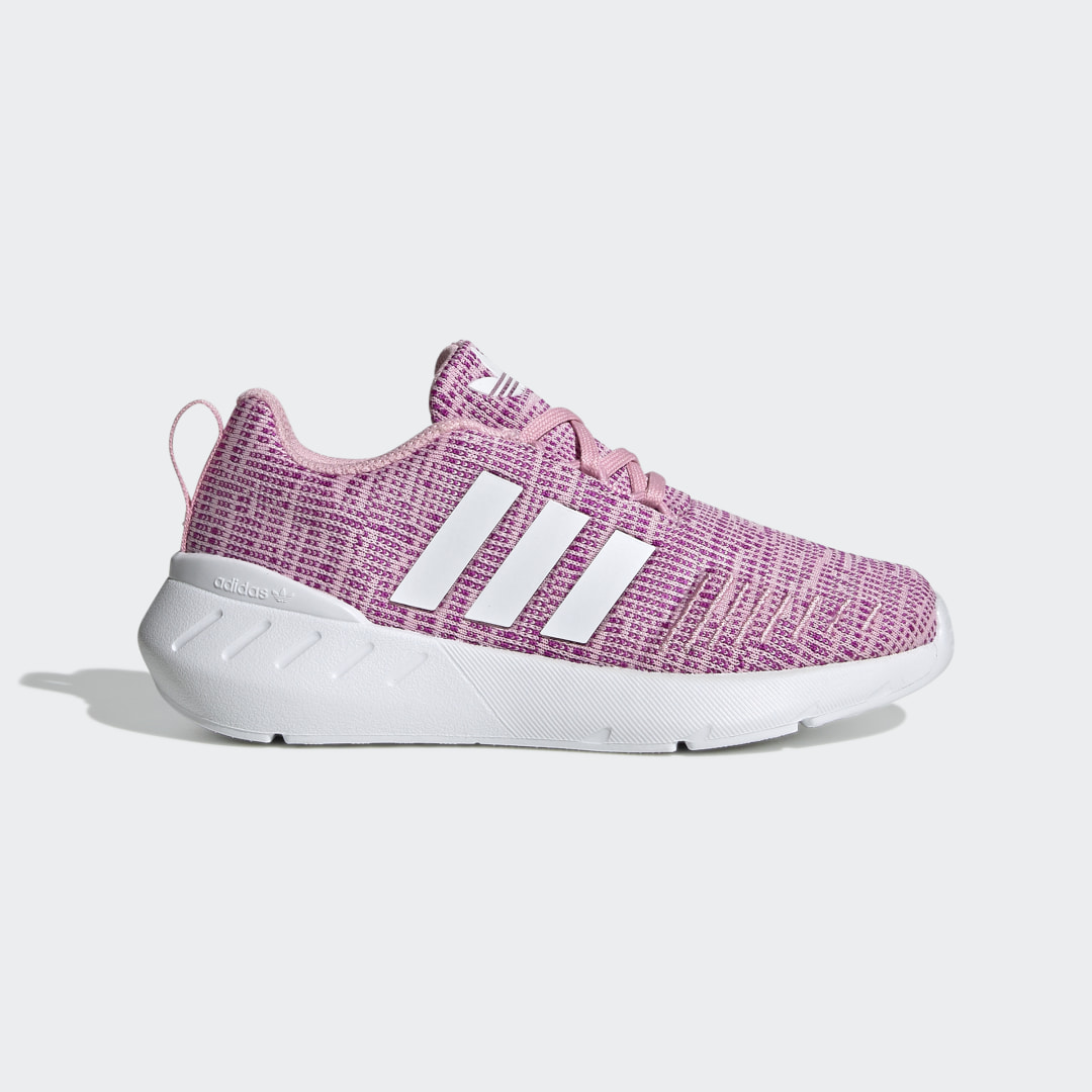 Adidas Swift Run 22 kindersneaker roze en wit