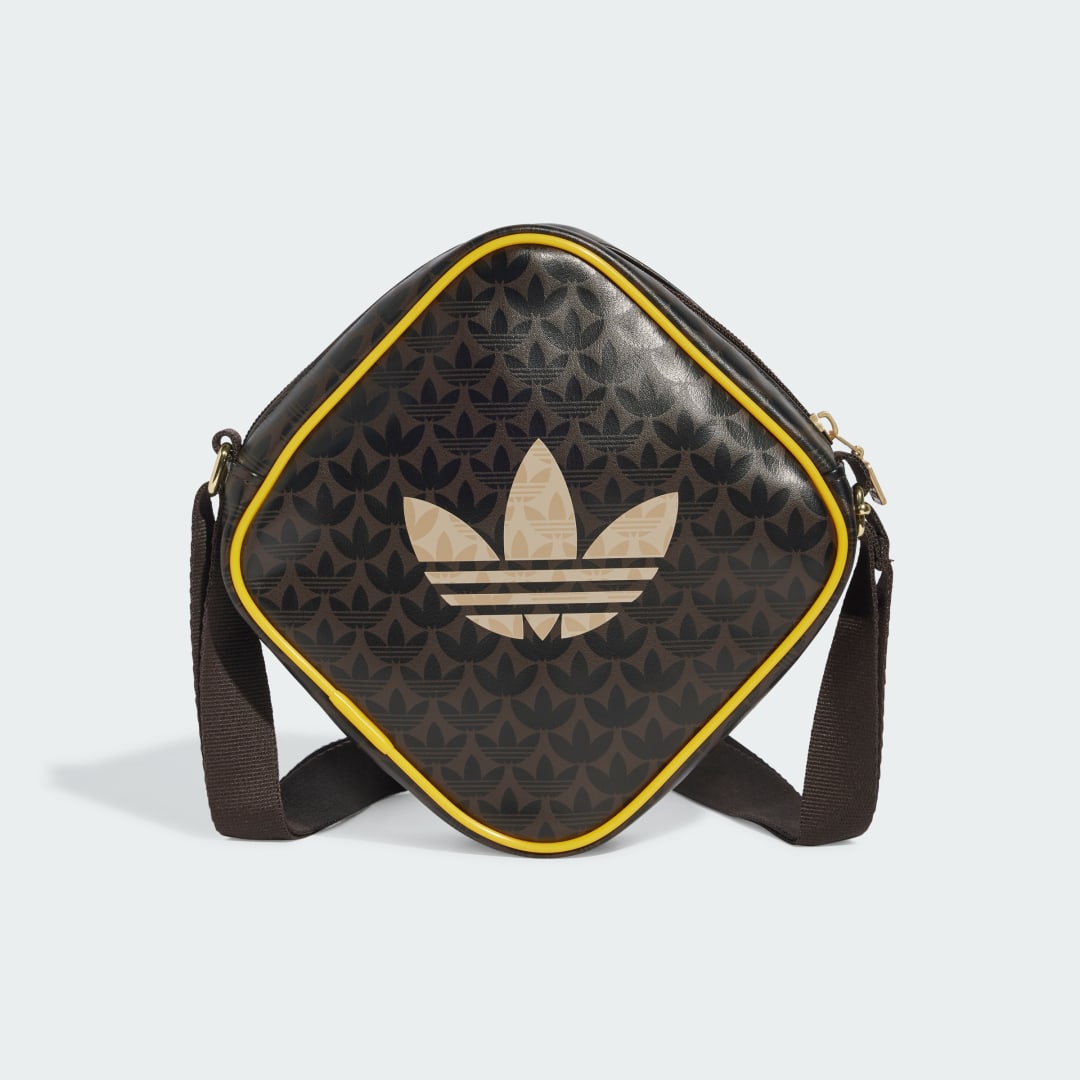 Adidas Originals Monogram Mini Dia t Tas unisex Schoudertassen bruin Maat ONE SIZE Accessoires