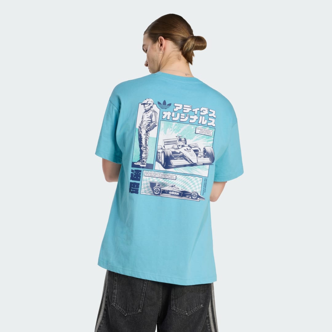 Thumbnail - JAPANESE RACING MANGA GRAFIK T-SHIRT