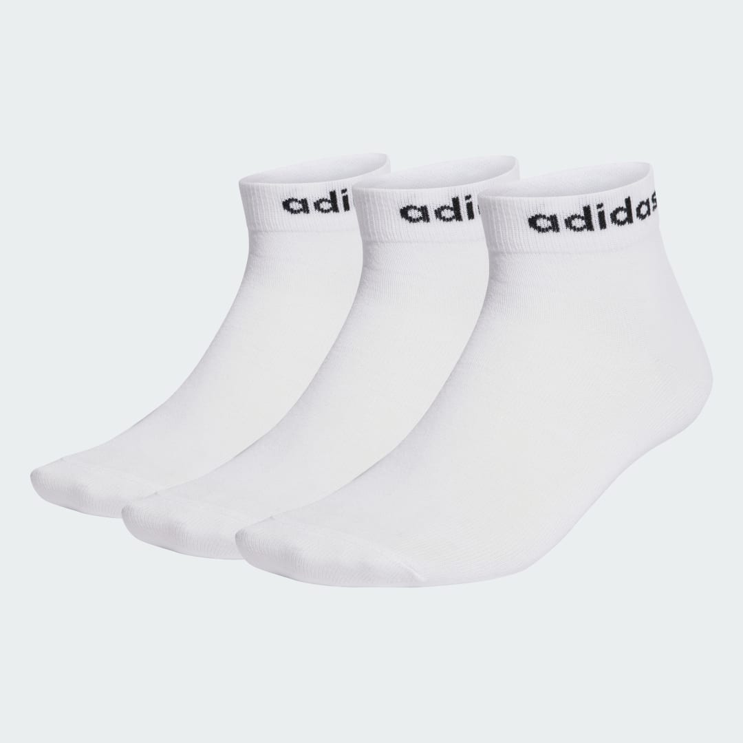 

adidas T LIN Ankle 3P Unisex, Blanco/negro