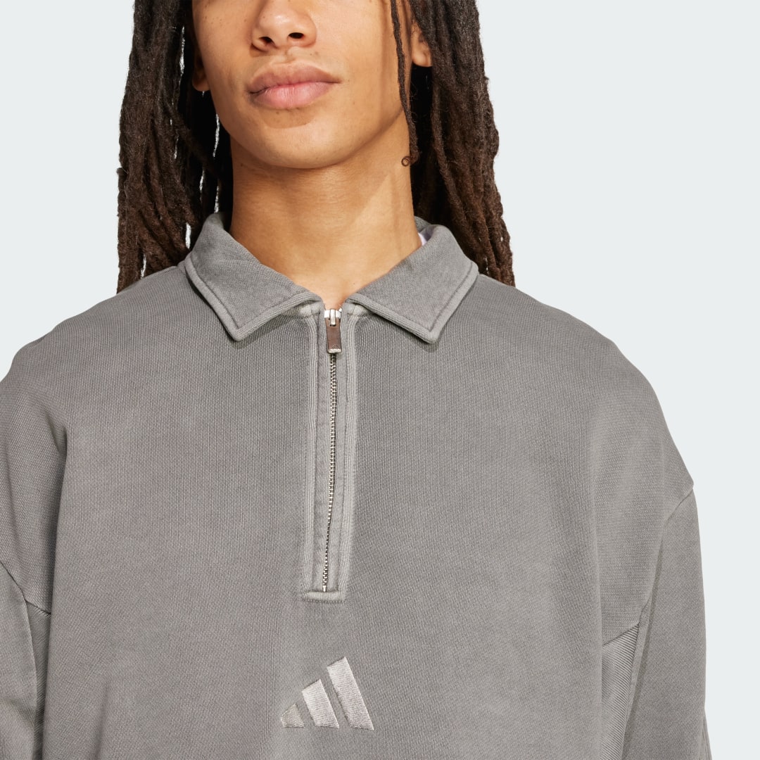 Adidas All SZN French Terry Washed Half-Zip