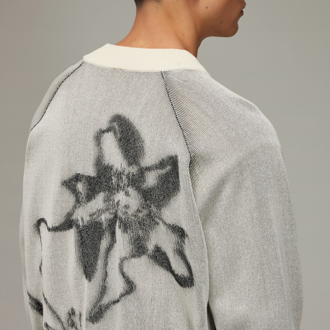 

adidas GFX Knit Crdgn Unisex, Off blanco/negro
