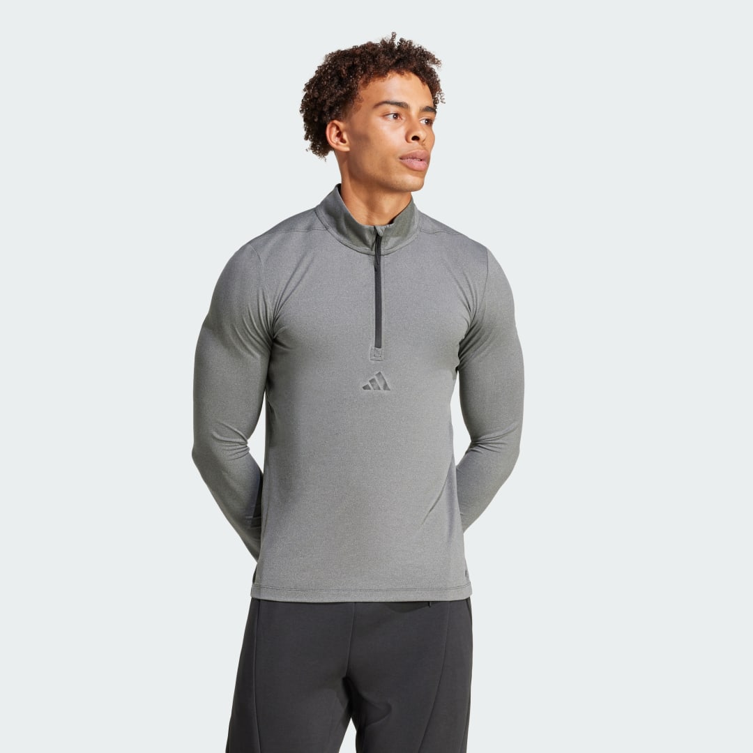 Adidas Workout Longsleeve met Halflange Rits