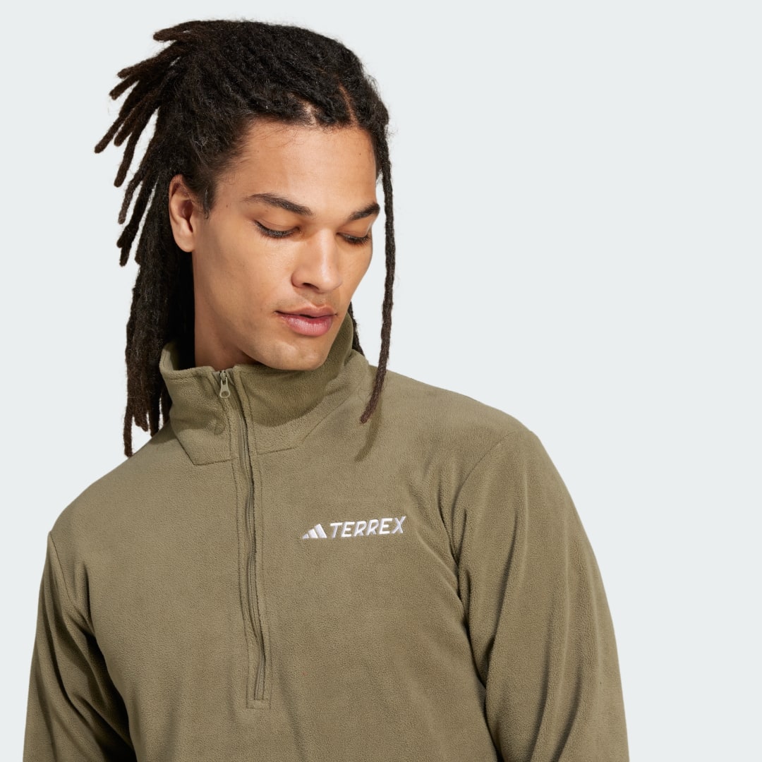 Adidas Multi Essentials Fleece Jack met Halflange Rits