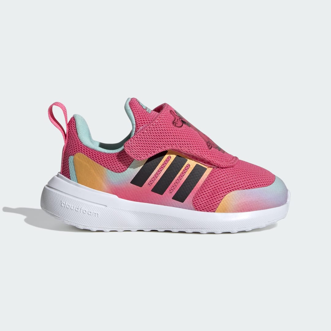 Adidas Fortarun kindersneaker zwart en roze