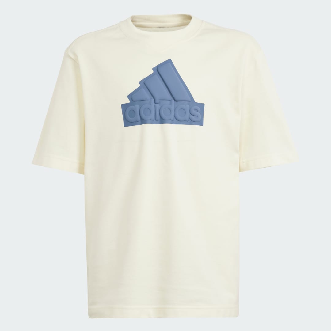 

adidas Playera Future Icons Logo Piqué Niño, Ivory/preloved ink