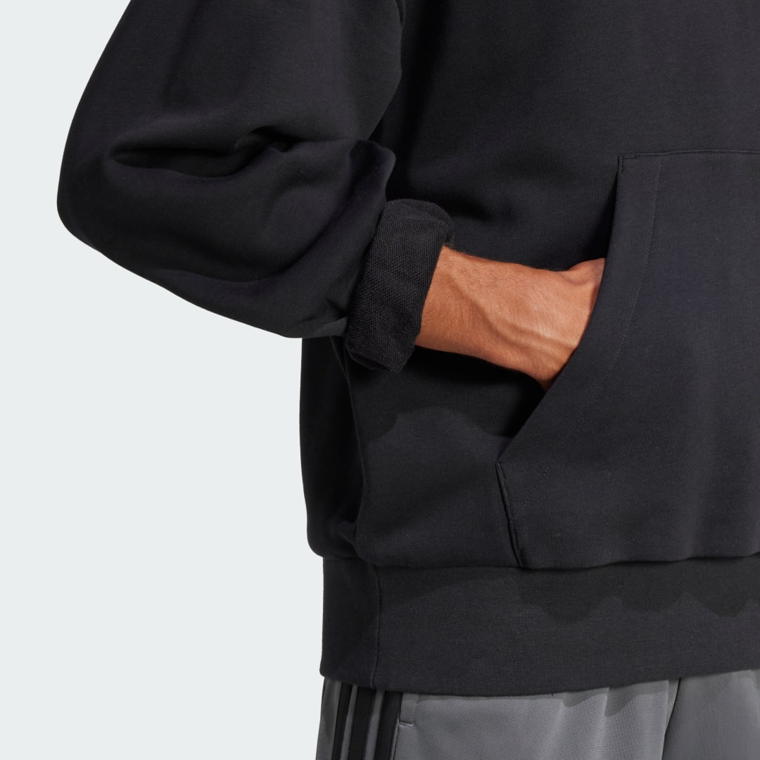Adidas Essentials Loose-Fit 3 Bar Logo French Terry Hoodie