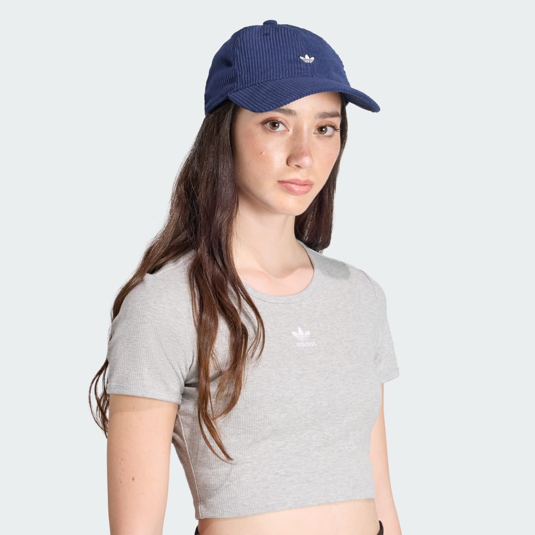 Adidas Originals Cord Baseball Cap unisex Caps blauw Maat ONE SIZE Accessoires