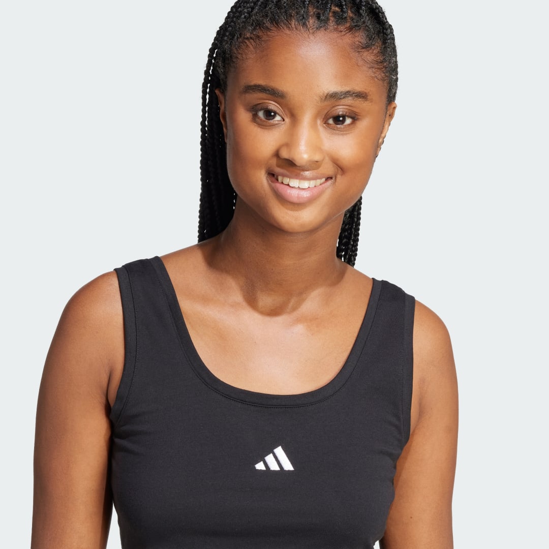 Adidas Essentials Small Logo Katoenen Lifestyle Tanktop