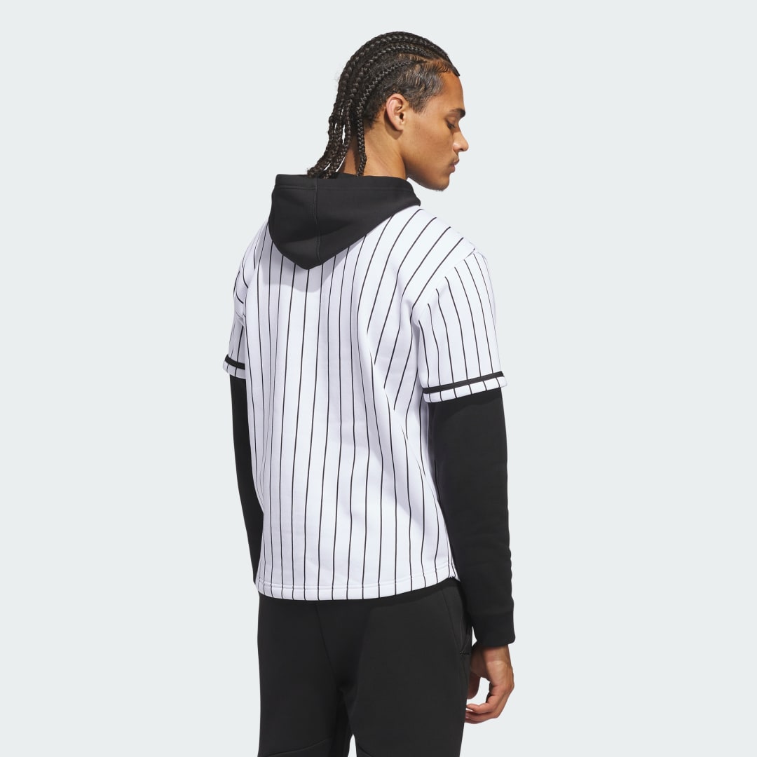 Maillot à capuche adidas Dugout Pinstripe - vue 2