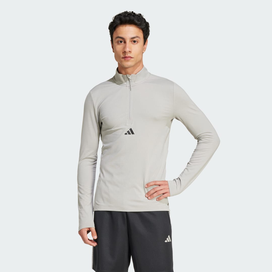 Adidas Workout Longsleeve met Halflange Rits