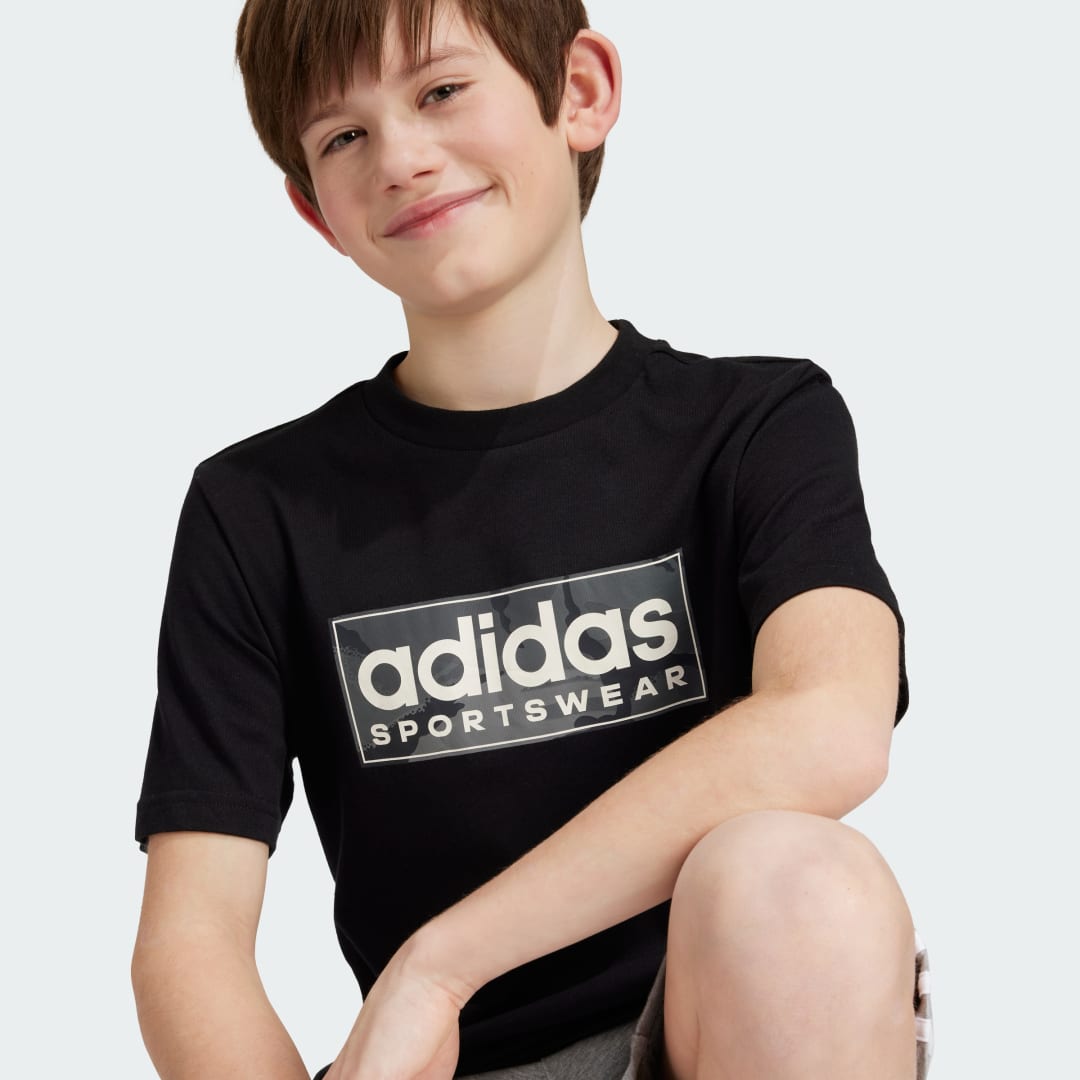 Adidas Camo Linear Graphic T-shirt Kids