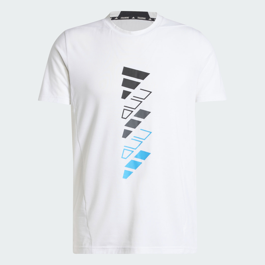 

adidas Camiseta AEROREADY Designed for Training Logo Graphic Hombre, Blanco