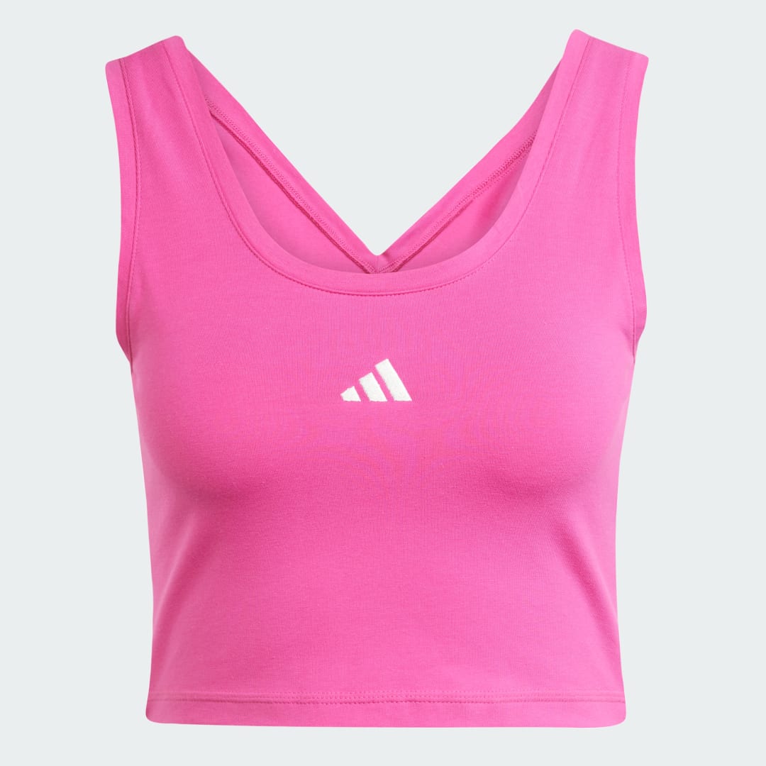 Adidas Essentials Small Logo Katoenen Lifestyle Tanktop