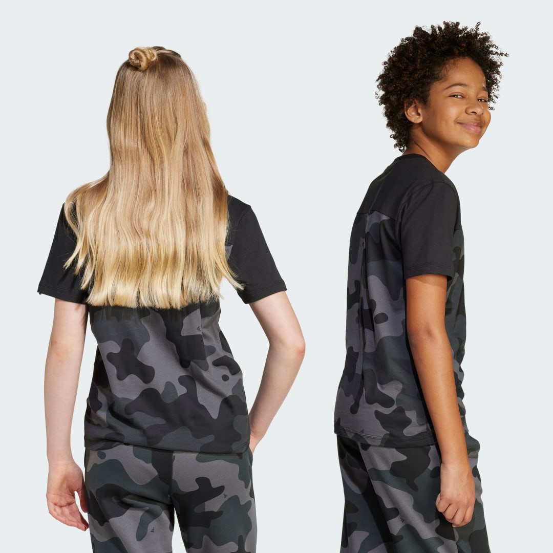 Thumbnail - Seasonal Essentials Camo Baumwoll-T-Shirt Kids