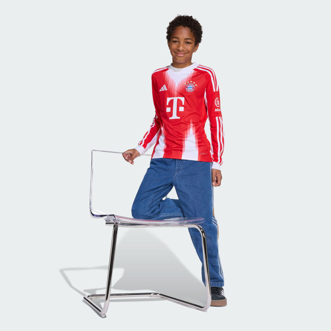 Adidas FC Bayern München 25 26 Thuisshirt met Lange Mouwen Kids