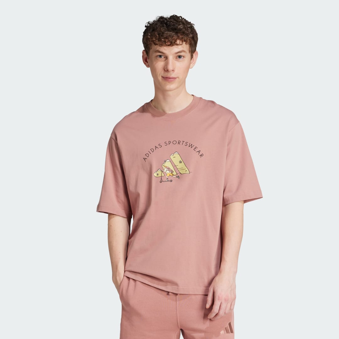Adidas Codes Doodle Scooter Graphic Tee