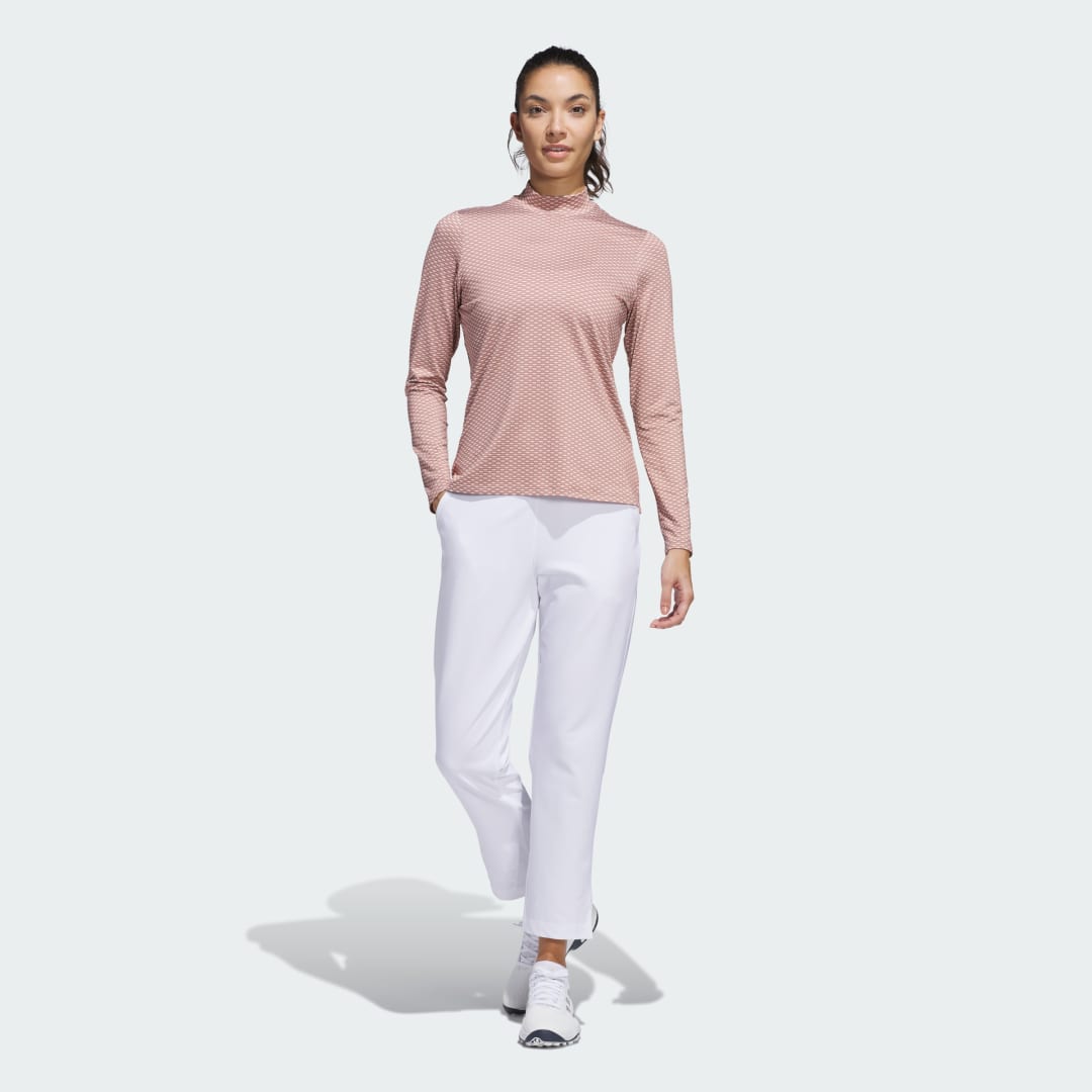 Adidas Beyond Two-Tone Mesh Mock Shirt
