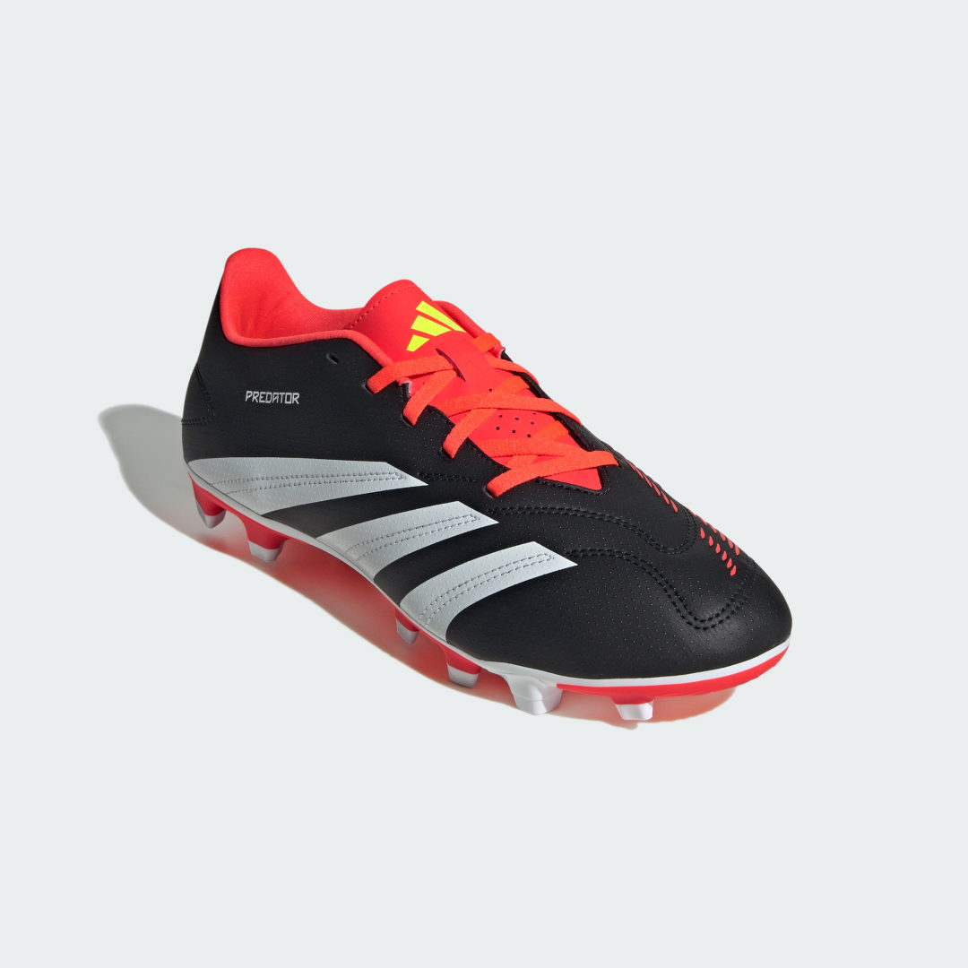 

adidas Calzado de Fútbol Predator Club Multiterreno Unisex, Negro/blanco/solar rojo