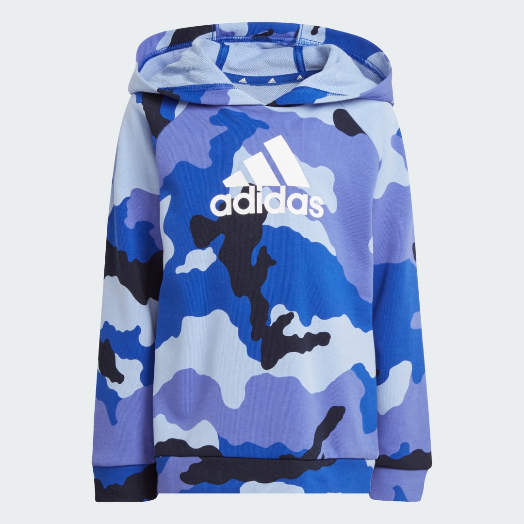 Adidas Essentials Allover Print Hoodie Set Kids