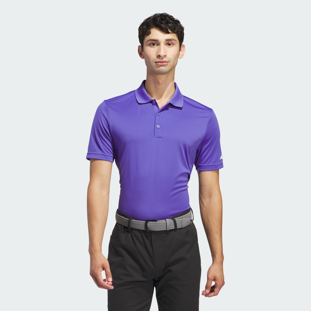 Image of adidas Core adidas Performance Primegreen Polo Shirt Purple L - Men Golf Polo Shirts