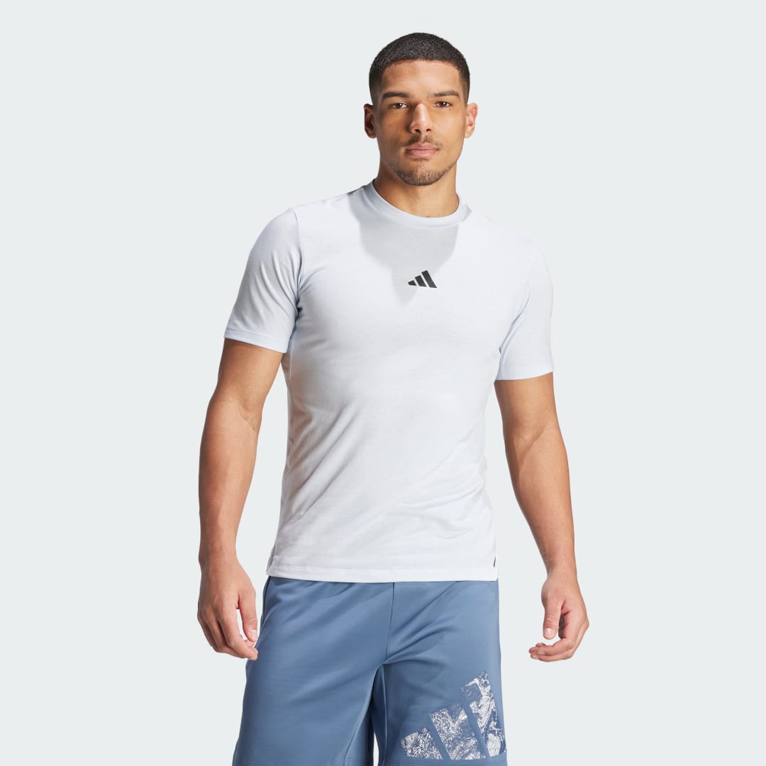 

adidas Polera Workout Logo Polera Workout Logo Hombre  - Hombre Training, Halo azul / negro