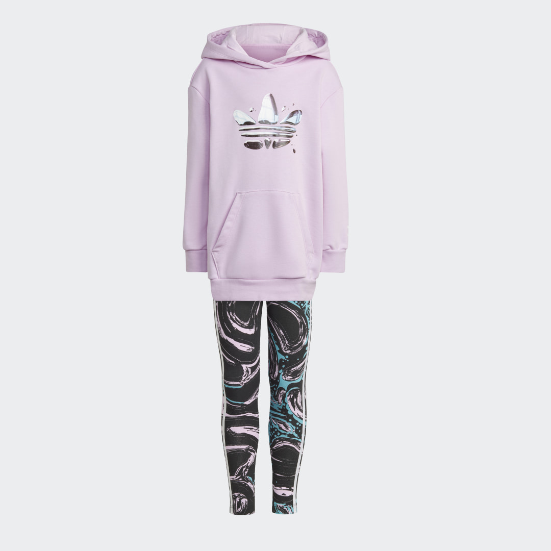 Ensemble graphique sweat-shirt à capuche et legging