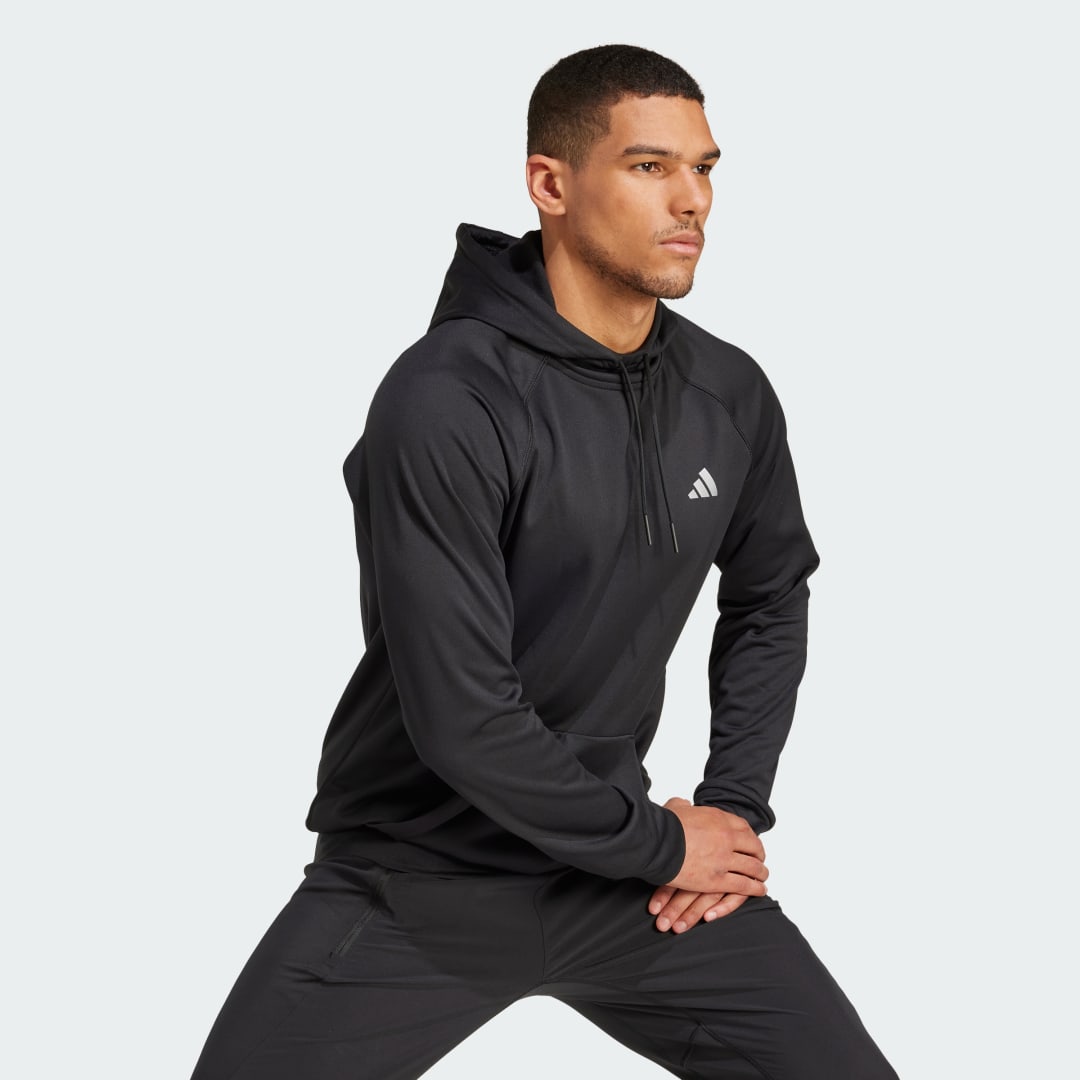 Thumbnail - Game and Go Training Small Logo 3-Streifen Hoodie
