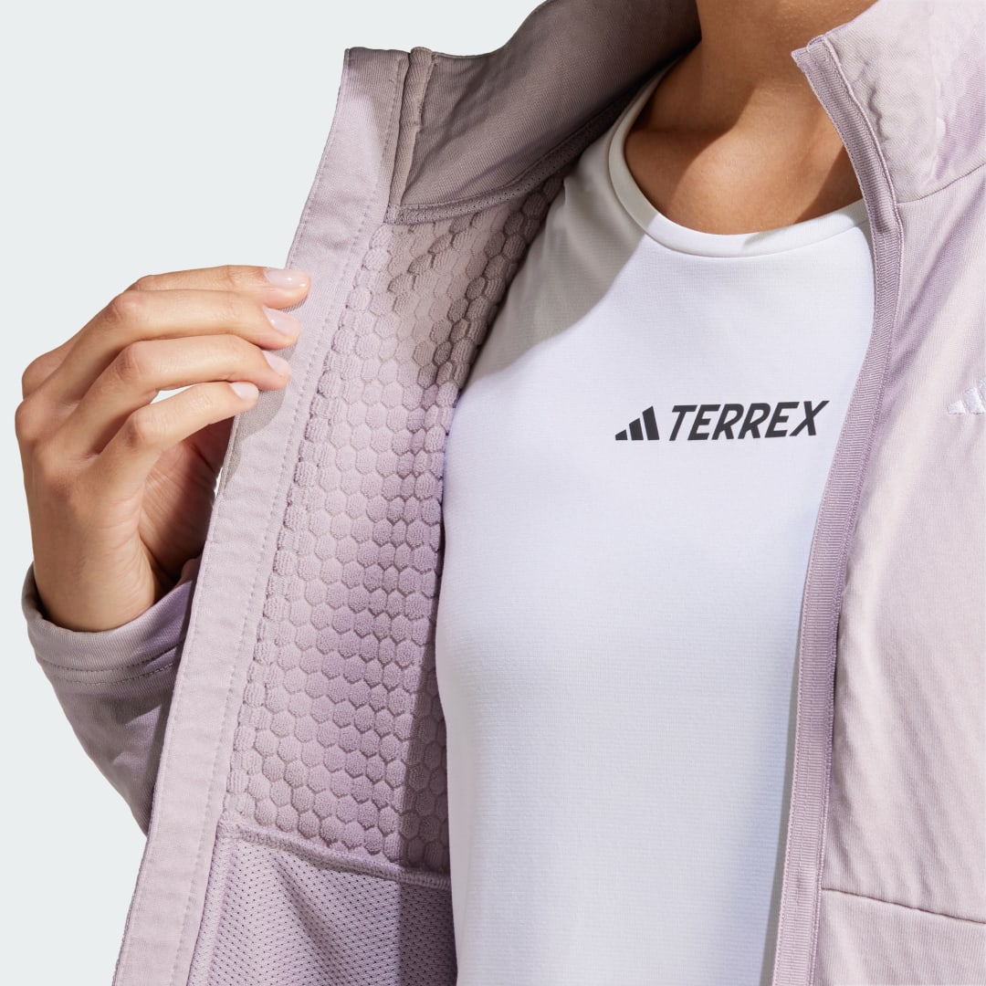 

adidas Chamarra Terrex Multi Light Cierre Frontal Felpa Mujer, Preloved fig