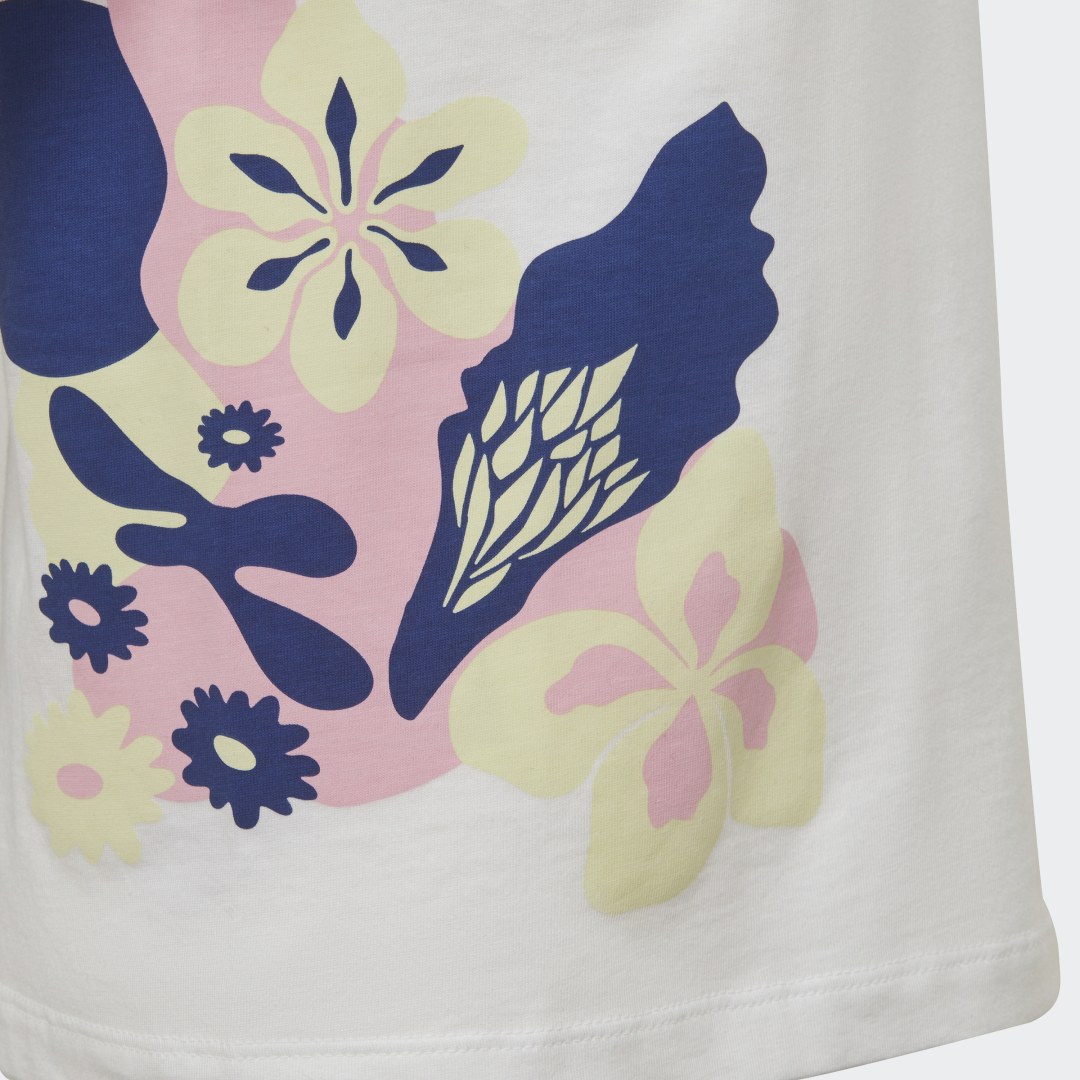 фото Футболка flower print adidas originals