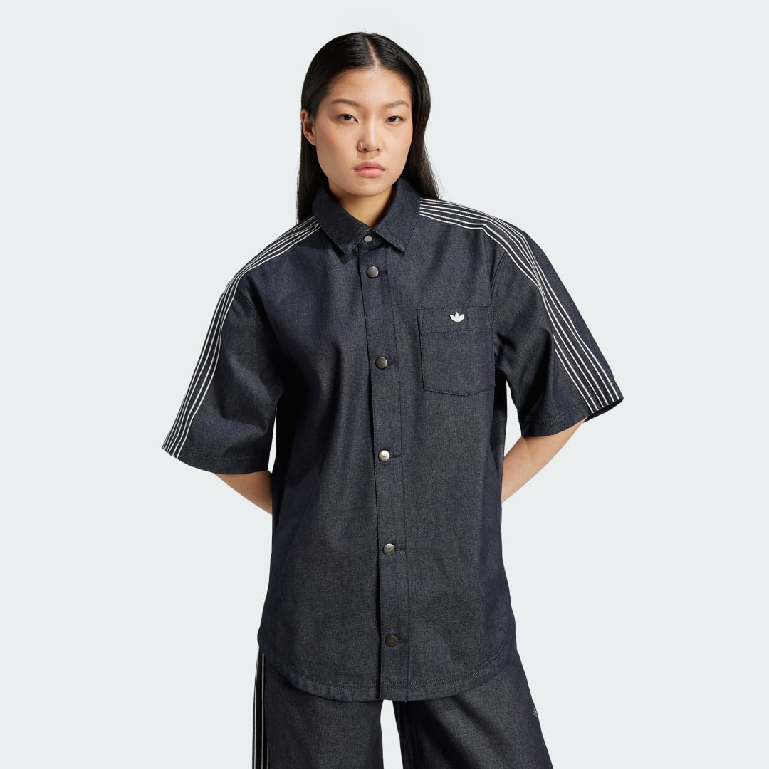 Image of Denim Short Sleeve Shirt cod002