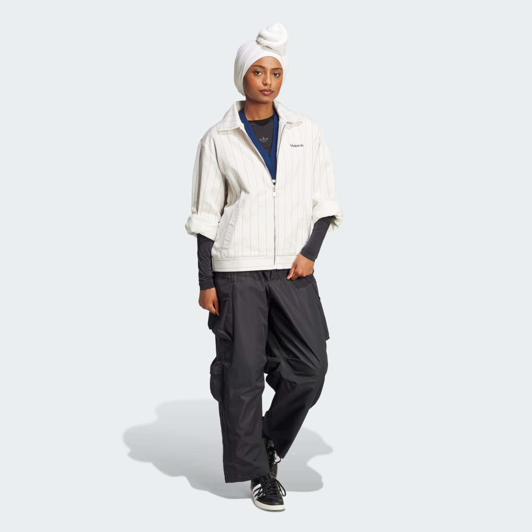 Adidas Pinstripe Harrington Jack