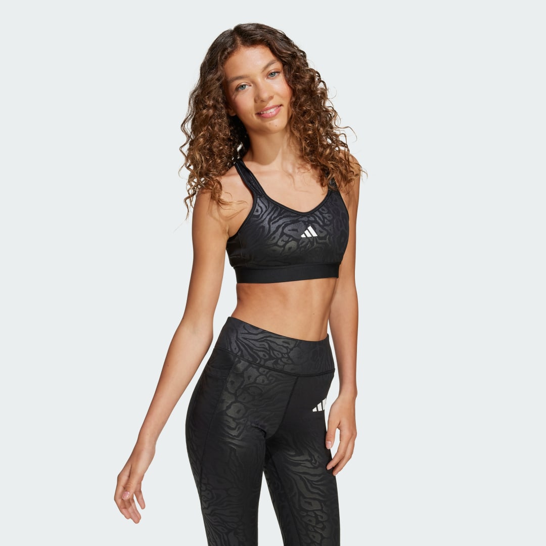 Adidas All Sports Animal Print Marshmallow Print Beha