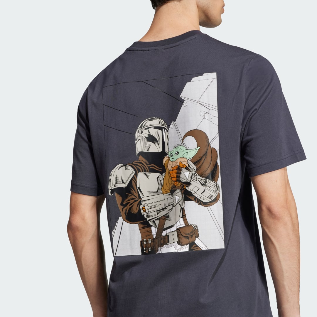 Adidas STAR WARS THE MANDALORIAN T-SHIRT REGULAR FIT MET GRAPHIC ACHTEROP