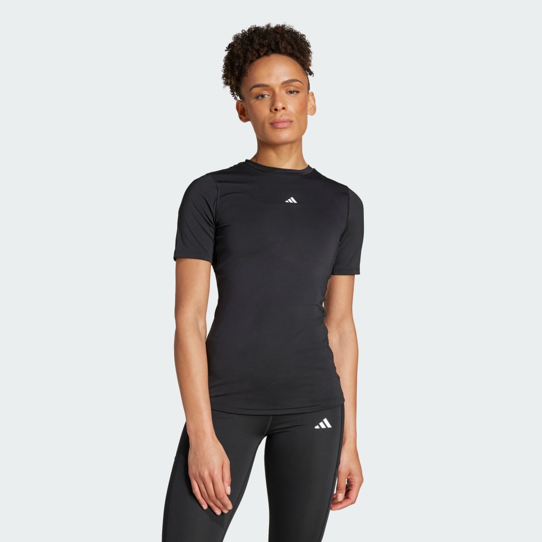 Adidas TECHFIT Training T-shirt Zwart- Dames Zwart
