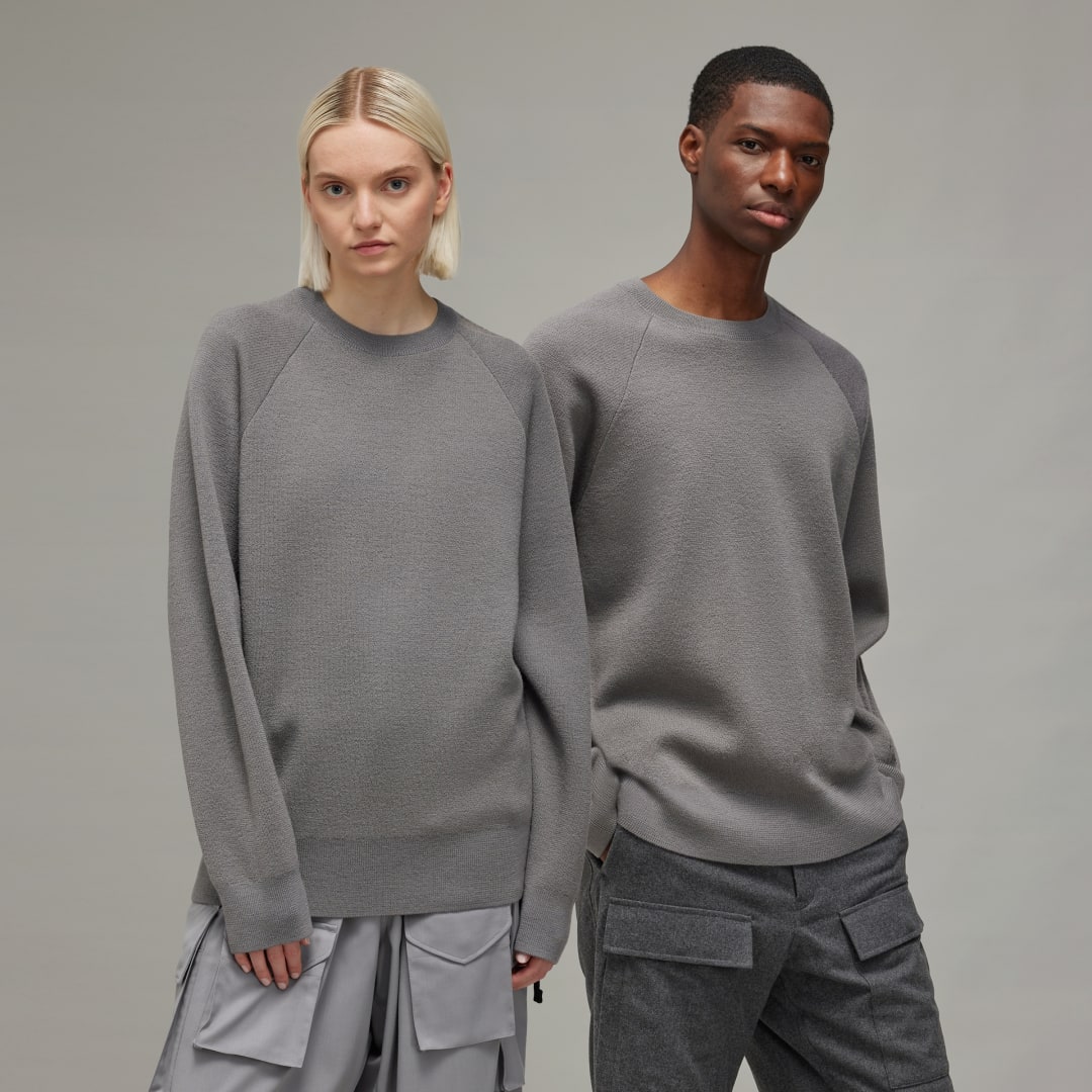 Adidas Y-3 Logo Knit Sweatshirt
