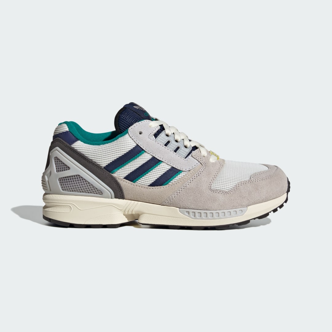 Adidas Men's Zx 8000 Sneaker in Zero Met./Dark Blue/Power Green - KI1376
