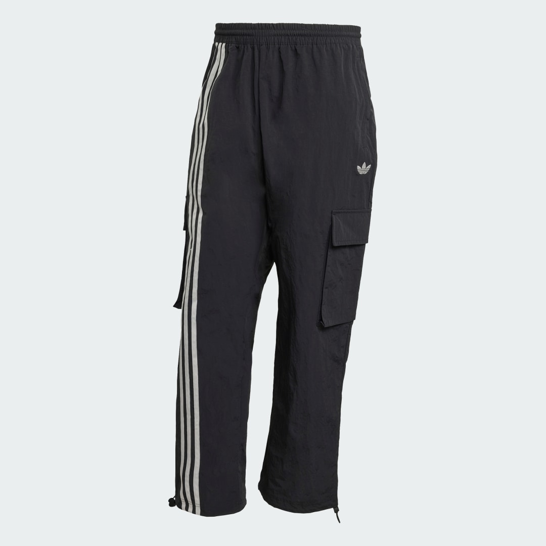 Adidas Geweven Cargobroek met Strepen aan de Voorkant