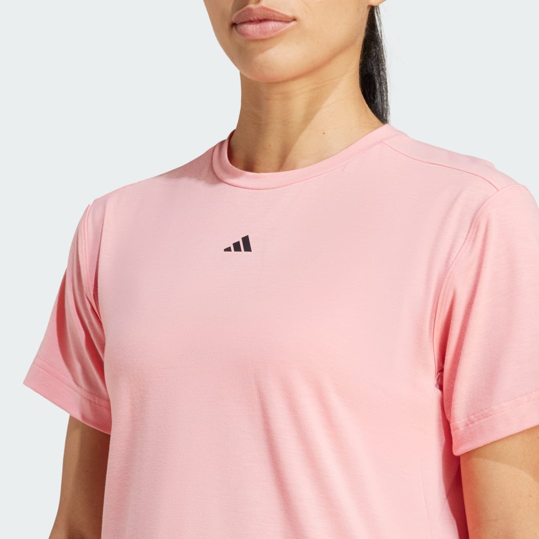 Adidas Power Back-Cutout 3-Stripes T-shirt