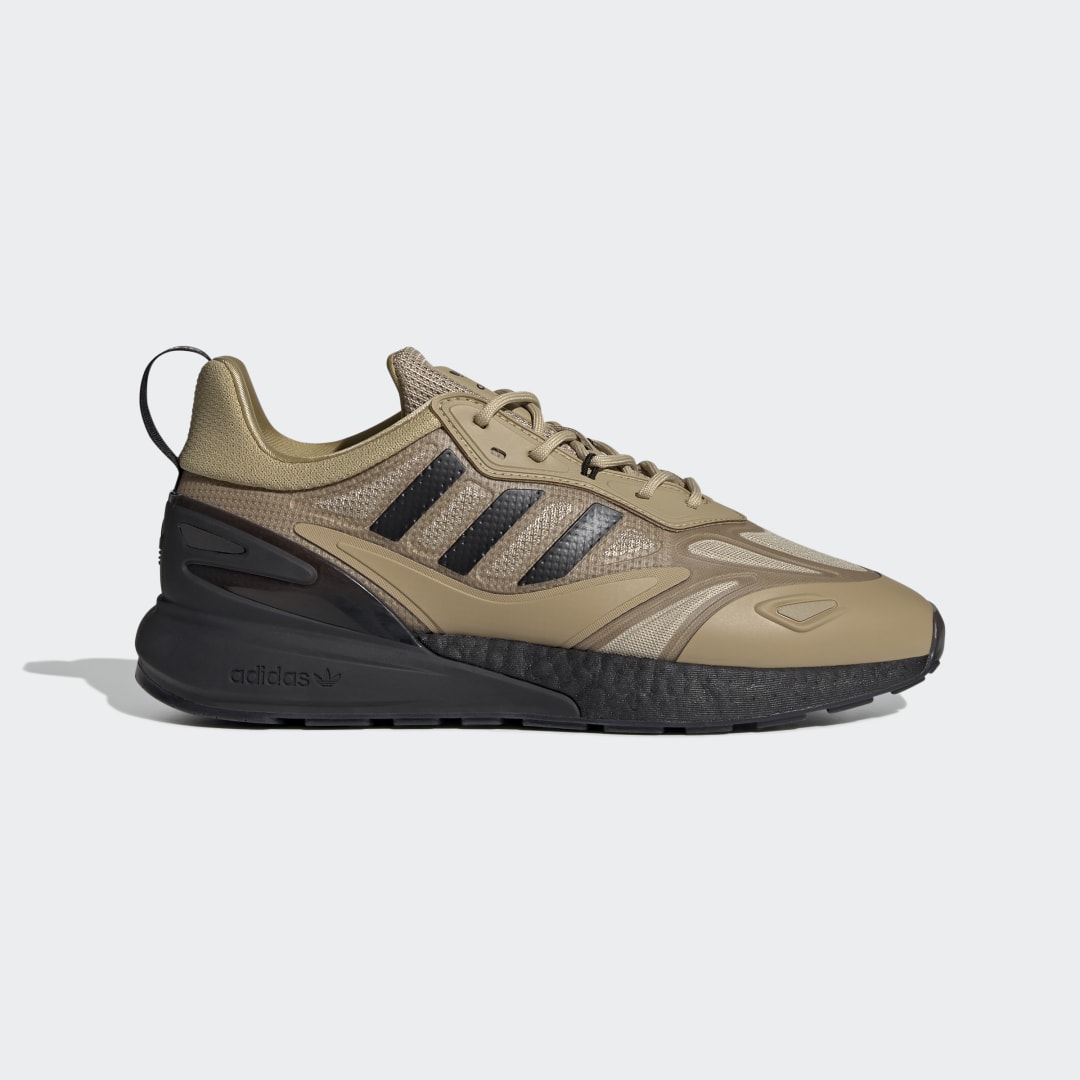 ② Adidas Zx 2k Boost 2.0 Beige Tone / Core Black / Orange Rush
