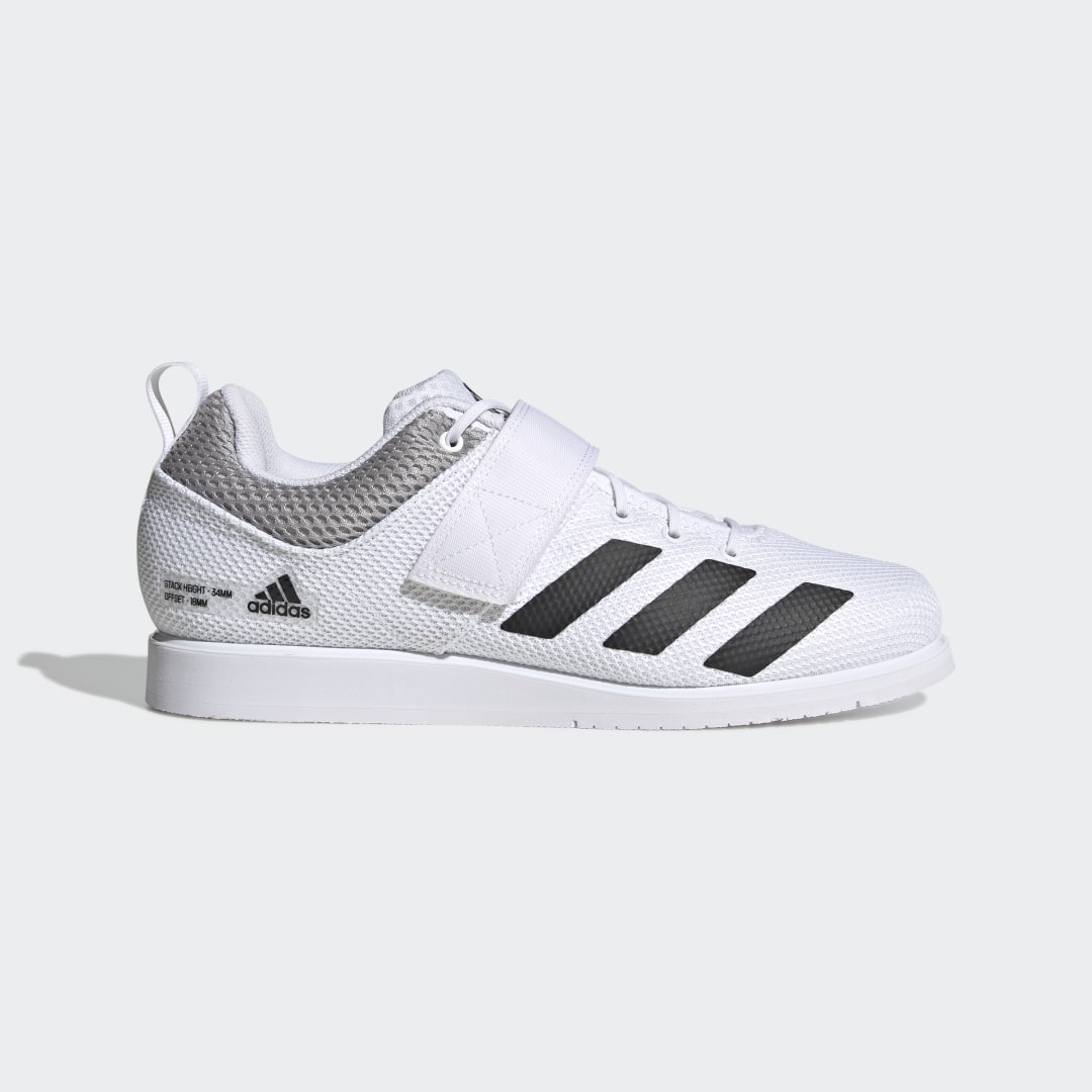 Image of adidas Powerlift 5 Weightlifting Shoes White 8.5 - Unisex Training,Weightlifting Athletic & Sneakers