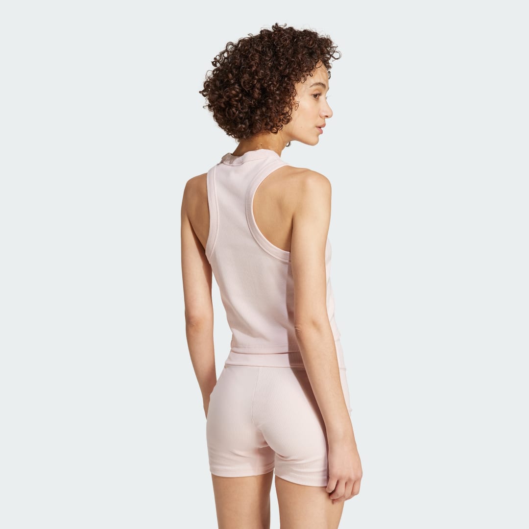 Adidas Lounge Ribbed Crop Tanktop