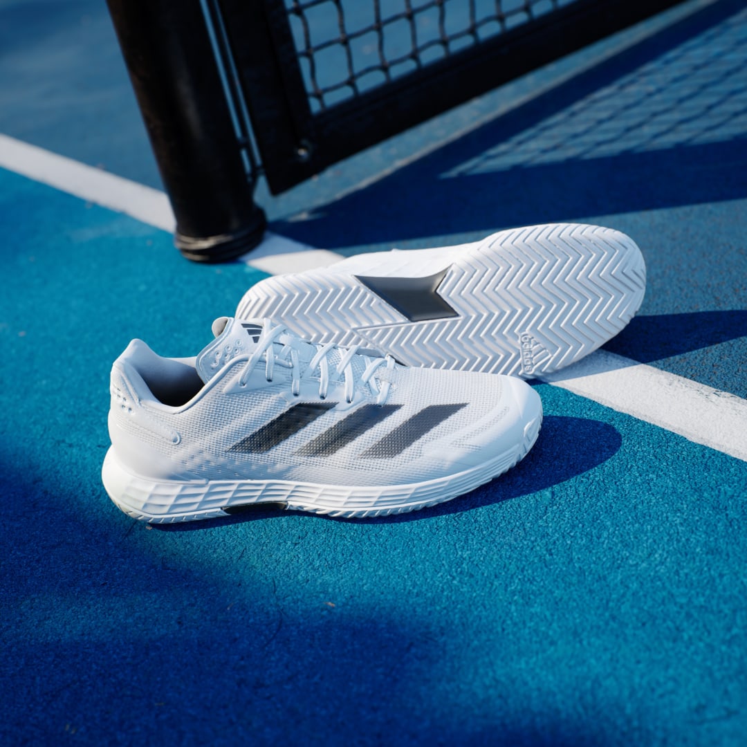 

adidas Calzado de Tenis Defiant Speed 2 Hombre, Blanco/negro/gris one