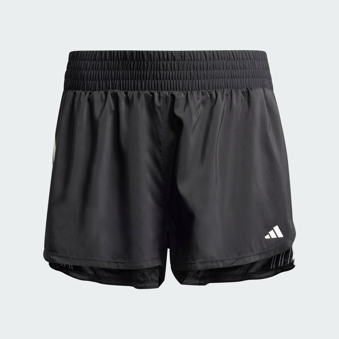Adidas Pacer Training 3-Stripes Geweven High-Rise Short (Grote Maat)