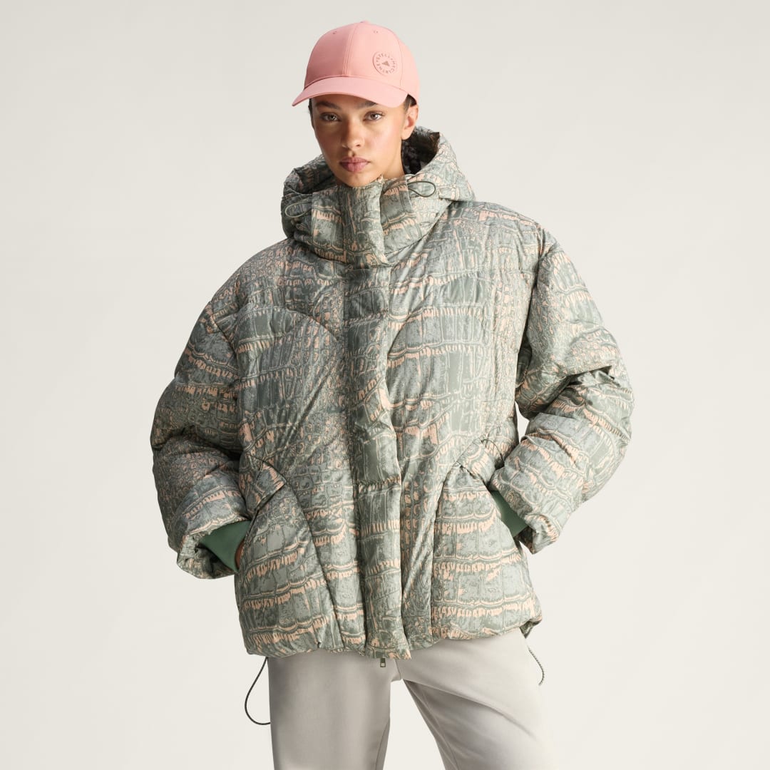 Image of Giacca invernale imbottita con motivo stampato adidas by Stella McCartney cod002