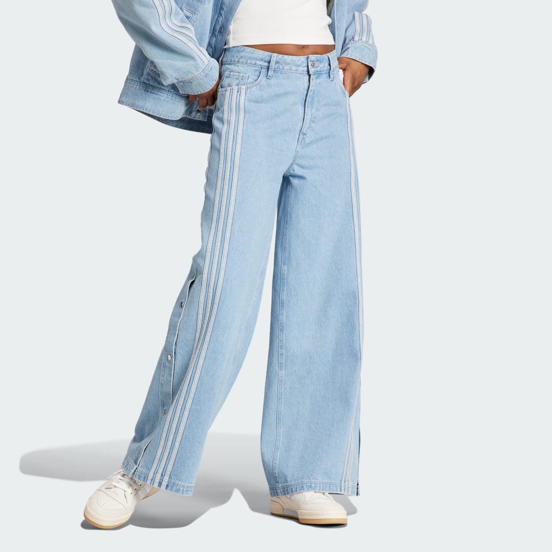 Adidas Women s Neutral Court Denim Pant Clear Blue IS5249