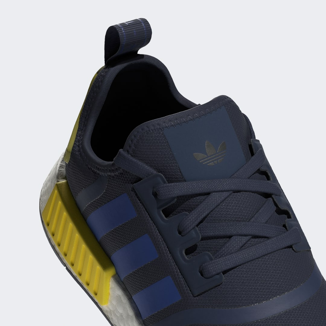 

adidas Tenis NMD_R1 Unisex, Night indigo/royal azul/amarillo