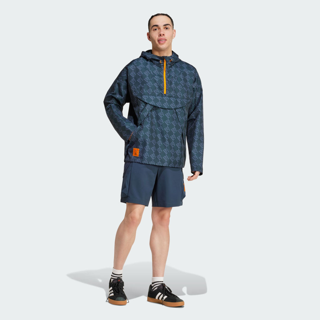 Adidas Real Madrid Seasonal Windjack met Halflange Rits