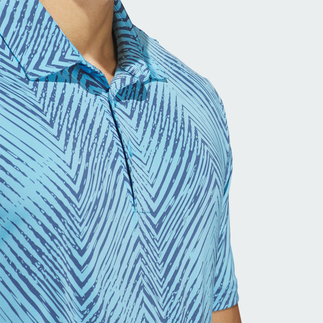 

adidas Playera Polo Estampada Ultimate365 Hombre, Semi azul burst/preloved ink