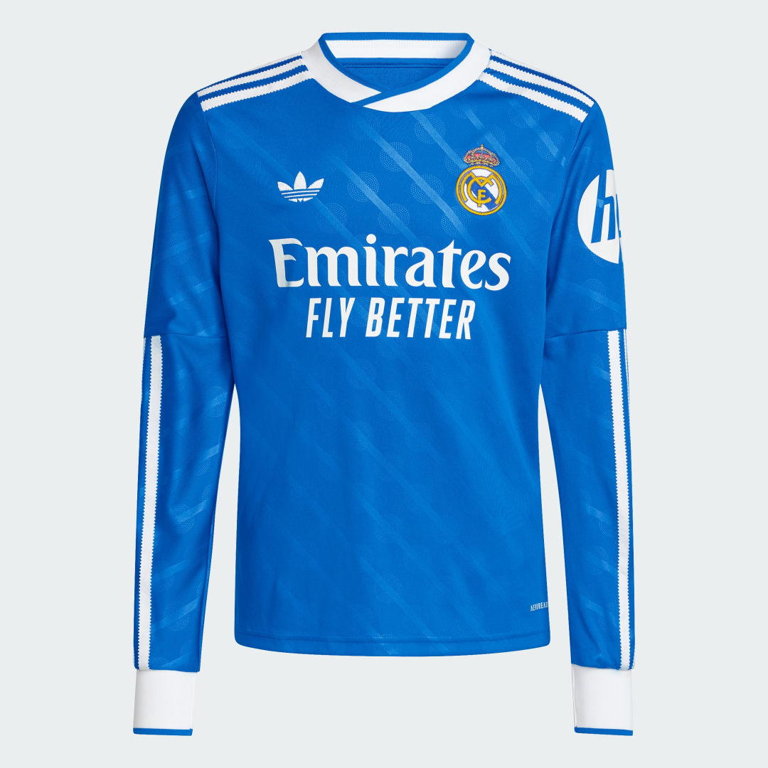 Adidas Real Madrid 25 26 Derde Thuisshirt met Lange Mouwen Kids